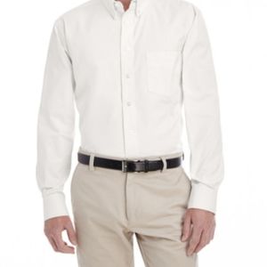 Brand New With Tags Men's Harriton Teflon Long Sleeve Button Up Dress Sh…